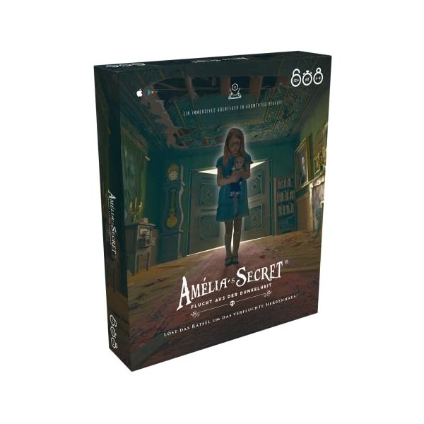 XD Production | Amelias Secret : Évasion des ténèbres | Jeu Familial | Jeu de Puzzle | 1-4 Joueurs | À partir de 12 Ans | 60