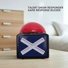 Bopfimer 2 pièces de jeu annoncé buzzer, jeu dalarme sonore, bouton avec lumière Trivia Quiz Got Talent Buzzer Jouet