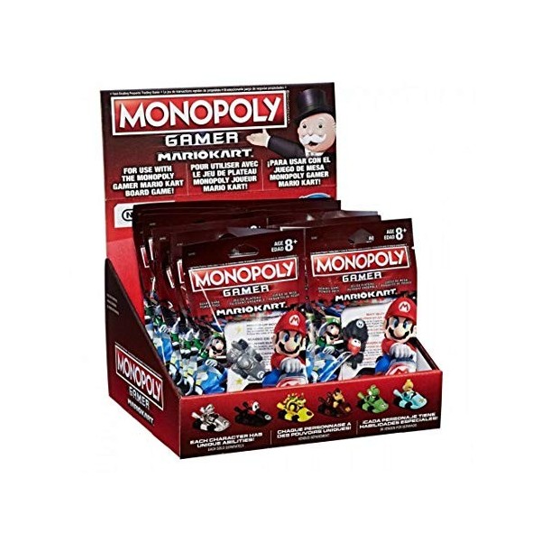 Monopoly - Figurine Gamer Mario Kart - Modèle Aléatoire Parmi 6 Personnages Différents