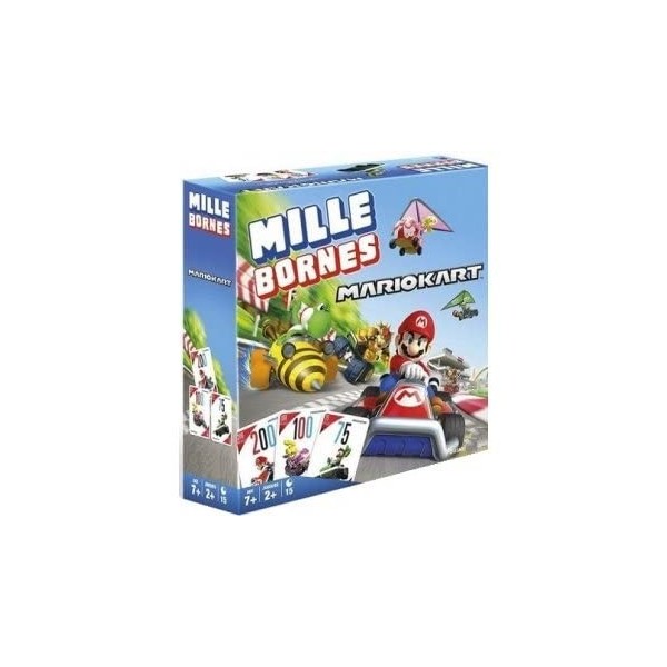 cavernedesjouets 1000 bornes pour Mario Kart avec Plateau Circuit de Jeu - pour milles bornes - Set Jeu de société Classique 