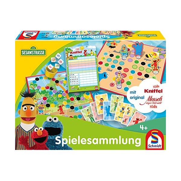 Schmidt Spiele 40646 Collection de Jeux pour Enfants Motif Sesame Street