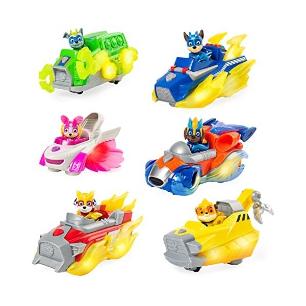 Vehicule + Figurine Mighty Pups Charged Up Paw Patrol Assort 