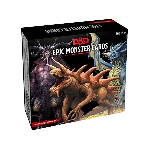 Dungeons & Dragons Spellbook Cards: Epic Monster Cards D&D Accessory - Version Anglaise 