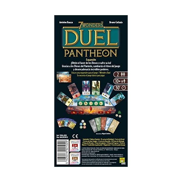 Unbox Now - 7 Wonders Duel Pantheon - Expansion en Espagnol