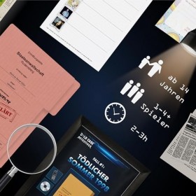 X-SCAPE - Cold Case Detectives Jeu de société – Fall 1 Été mortel 1998 – Le jeu Escape Room