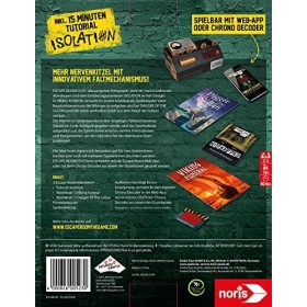 noris 606101945 Escape Room Duo 3 Jeu de société Familial pour Adultes avec 2 Cas et étui Promo avec mécanisme de Pliage inno