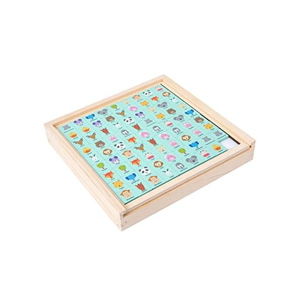 Toyvian Jouets DÉchecs De Bureau pour Les Enfants Jouets De Bureau Échiquier en Bois Jouets dapprentissage Préscolaire Puzz