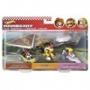 Hot Wheels Mario Kart, Coffret de 3 véhicules-personnages, Petites Voitures avec Figurines Super Mario à collectionner, Dès 3