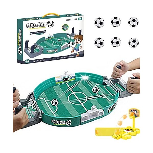 Jeu interactif de table de football, mini jeux de flipper de football de table, jouet interactif de planche de sport dintéri