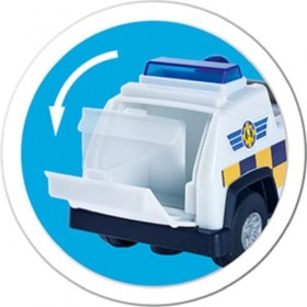 Simba - Sam le Pompier - Mini 4x4 Police - Véhicule 17cm - Figurine Rose Incluse - 109252508038