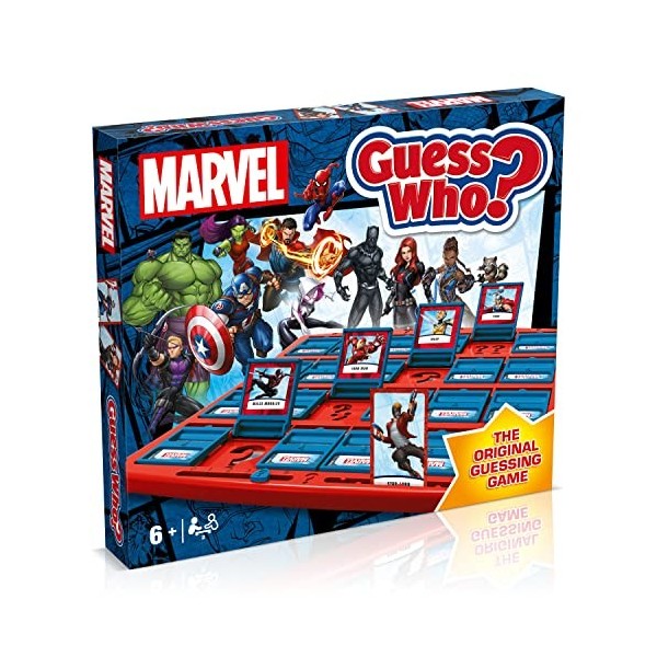 Winning Moves Marvel Guess Who? Jeu de société - Jouez avec Vos Super-héros et Super méchants Marvel préférés, à partir de 6 
