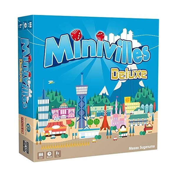 Moonster Games | Minivilles : Deluxe | Jeu de société | À partir de 7 ans | 2 à 5 joueurs | 30 minutes