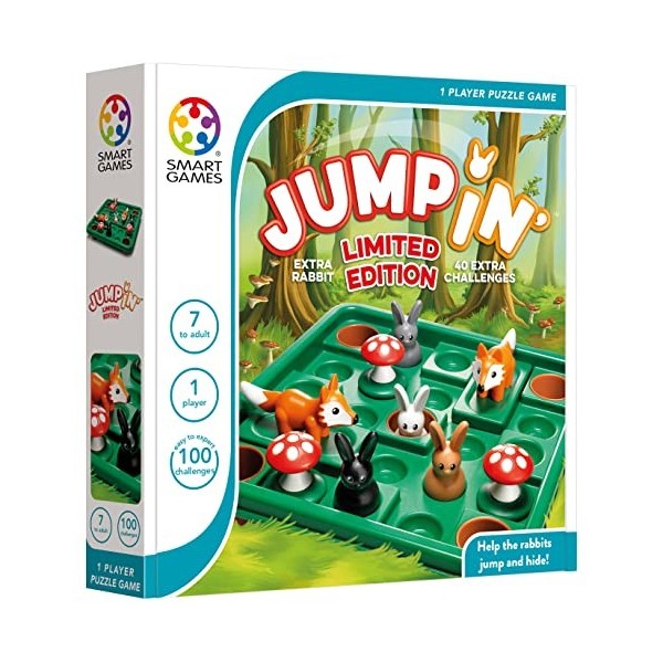 smart games - Jump in Limited Edition, Puzzle Game with 100 Challenges, 7+ Years