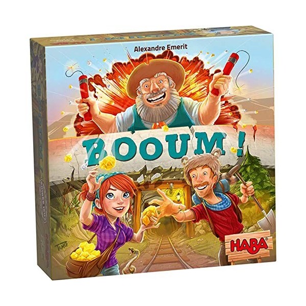 HABA 303338 - BOOUM - Une recherche dor au rythme rapide qui encourage le jeu répété pour les 7 ans et plus