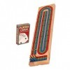 ibasenice 1 Jeu Planche De Cribbage De Fête Plateau De Cribbage avec Cartes Jeux De Joueurs Jeux De Bar Plateau De Jeu en Boi