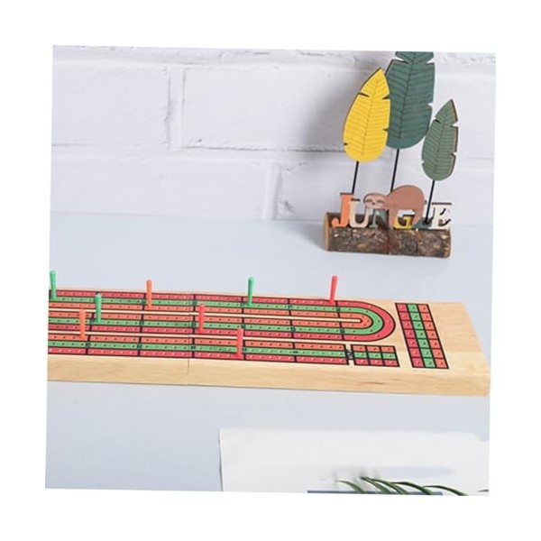 ibasenice 1 Jeu Planche De Cribbage De Fête Plateau De Cribbage avec Cartes Jeux De Joueurs Jeux De Bar Plateau De Jeu en Boi