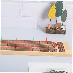 ibasenice 1 Jeu Planche De Cribbage De Fête Plateau De Cribbage avec Cartes Jeux De Joueurs Jeux De Bar Plateau De Jeu en Boi