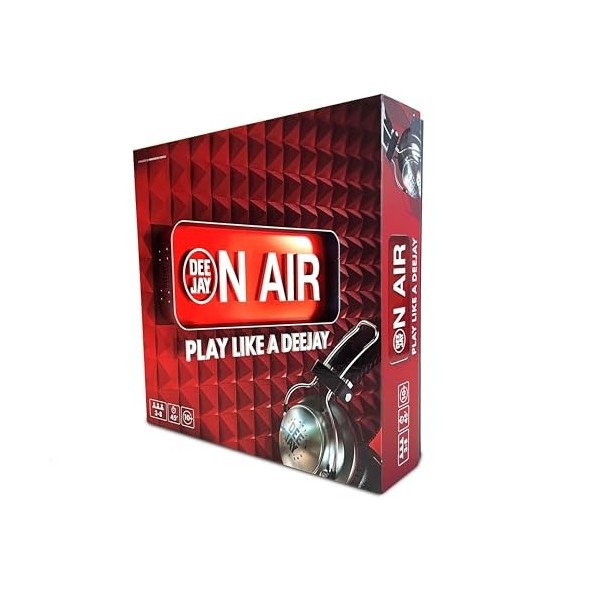 Asmodee - on Air - Play Like a Deejay - Le Jeu de Ravolo de Radio Deejay, 3-8 Joueurs, 10+ Ans, édition en Italien