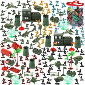 348 Pièces Set Militaire Hommes dArmée WW2 Ensemble de Jeu de Mini Figurines daction Cool Inclure Soldats, Chars, Véhicules