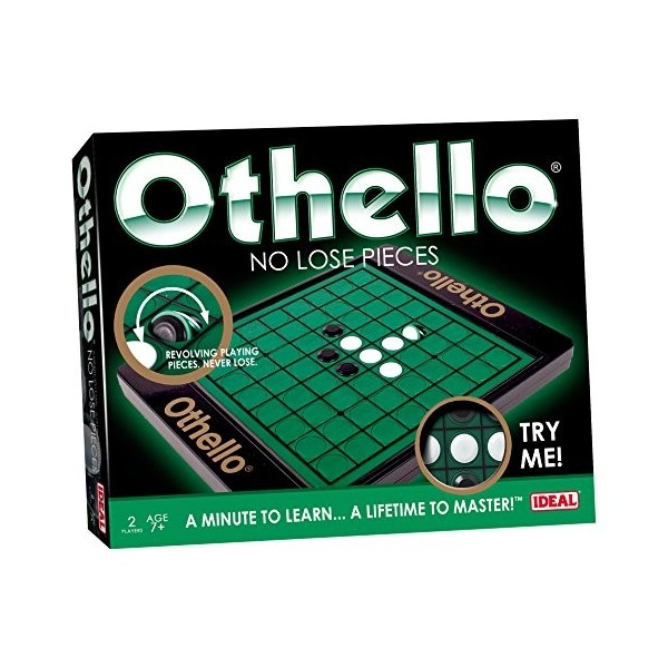 John Adams Ideal, Othello No Lose Pieces: A Minute to Learn… a Lifetime to Master!, Family Strategy Game, for 2 Players, Ages