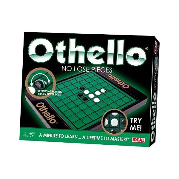 John Adams Ideal, Othello No Lose Pieces: A Minute to Learn… a Lifetime to Master!, Family Strategy Game, for 2 Players, Ages