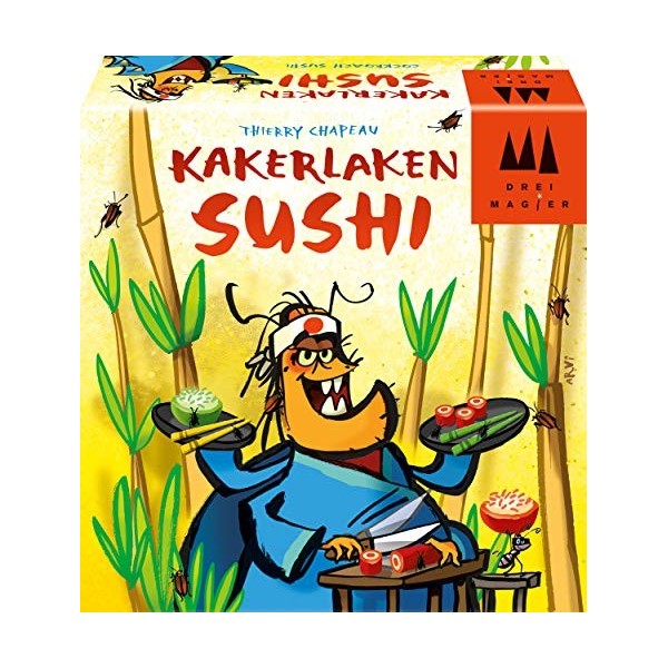 Schmidt Spiele 40885 Sushi, DREI Magier Jeu de réaction Multicolore