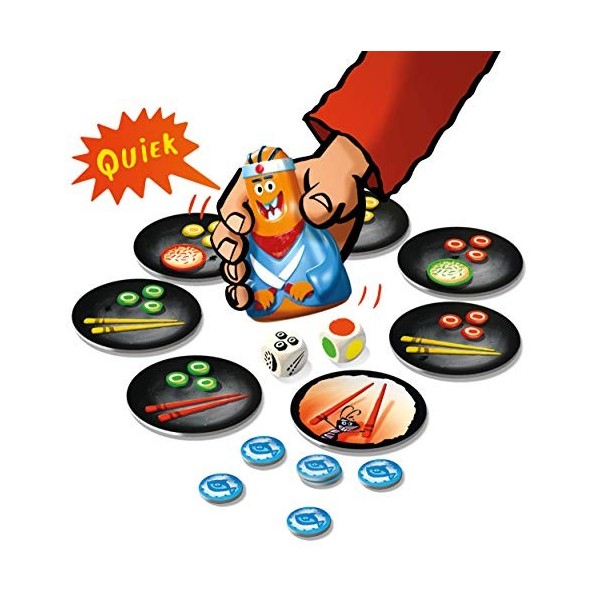 Schmidt Spiele 40885 Sushi, DREI Magier Jeu de réaction Multicolore