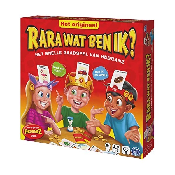 Spin Master Games 6064633 RARA Que suis-Je? – Le Jeu de devinettes Rapides pour Toute la Famille – Nouvelle édition avec des 