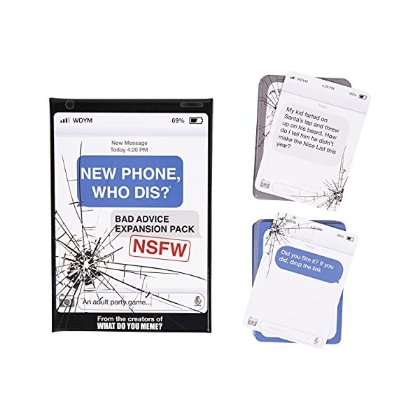 New Phone, Who Dis? Bad Advice NSFW Expansion Pack - Conçu pour être ajouté au nouveau téléphone, Who Dis? Core Game - par Wh
