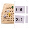 jojofuny 2 Ensembles Table De Multiplication pour Enfants pour Enfants Jeux De Société Mathématiques en Bois pour Enfants 8-1