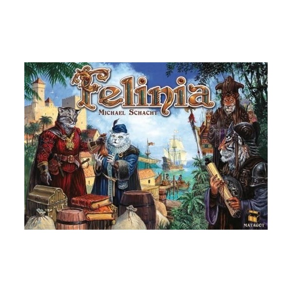 Matagot SAS Felinia [Lecteur avec 4 Planches, 4 Bateaux 3D, 40 Traders et Gameboard et Rule Booklet]