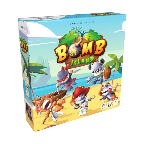 BOMB ISLAND | Jeu de société | Battle Royale | Chasse au Trésor | Jouer en Famille & soirée Entre Amis | Aventure & Stratégie