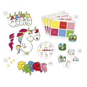 Janod - Gaston et Les Émotions - Jeu Coopératif Enfant - Apprendre Les Émotions - avec Gaston Le Licorne et Une Roue des Émot