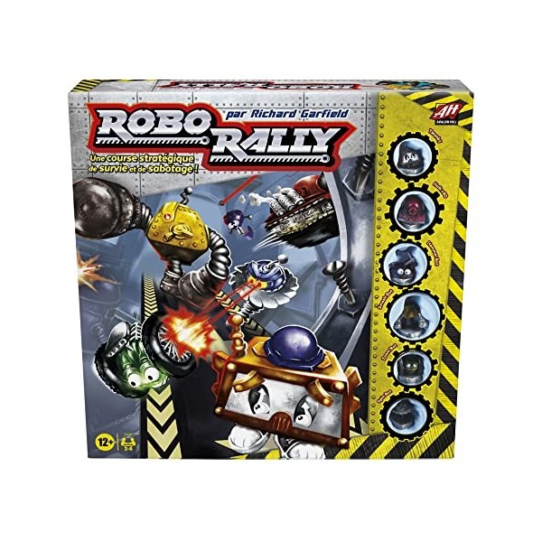 Hasbro Gaming Avalon Hill Robo Rally, Jeu de stratégie réinventé par Richard Garfield, 2 à 6 Joueurs, dès 12 Ans Multicolore