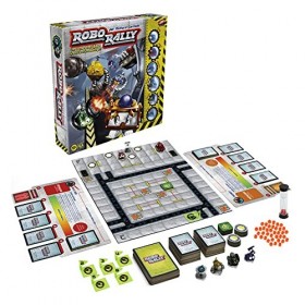 Hasbro Gaming Avalon Hill Robo Rally, Jeu de stratégie réinventé par Richard Garfield, 2 à 6 Joueurs, dès 12 Ans Multicolore