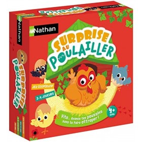 Nathan - Surprise au poulailler - Jeu de plateau coopératif pour enfant dès 4 ans
