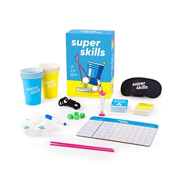 The World Game - Super Skills - Jeu de Société Amusant pour Enfants et Adultes - Cadeau Parfait pour Tous Les Âges, Garçons e