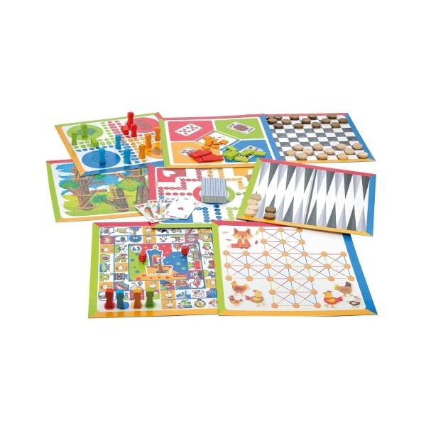Jeujura Scatola Dei Tanti Giochi – Gioco Da Tavolo Per Bambini, Multicolore