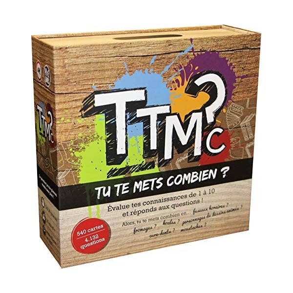 TTMC Tu Te Mets Combien ? Edition JO Paris 2024 - Jeu de Société - Ambiance - Quiz Culture générale & Sport - Jeux Olympiqu