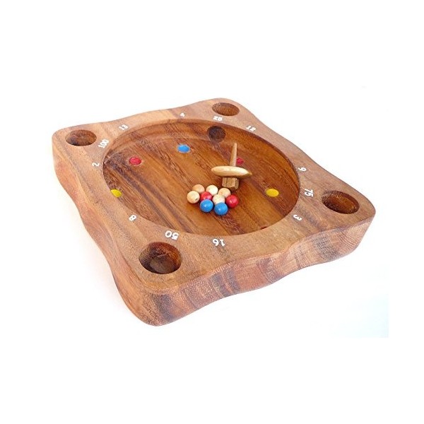 Logica Jeux, Art. Roulette Tyrolienne - Jeu de Plateau en Bois Précieux - Jeux de Société - Jeu Éducatif pour Toute la Famill