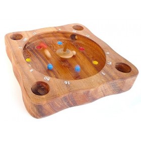 Logica Jeux, Art. Roulette Tyrolienne - Jeu de Plateau en Bois Précieux - Jeux de Société - Jeu Éducatif pour Toute la Famill