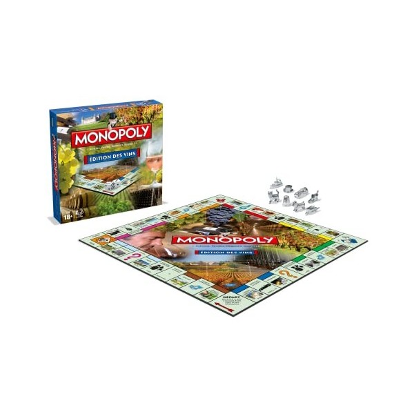 WINNING MOVES - MONOPOLY - EDITION DES VINS - Jeu de société - Version française