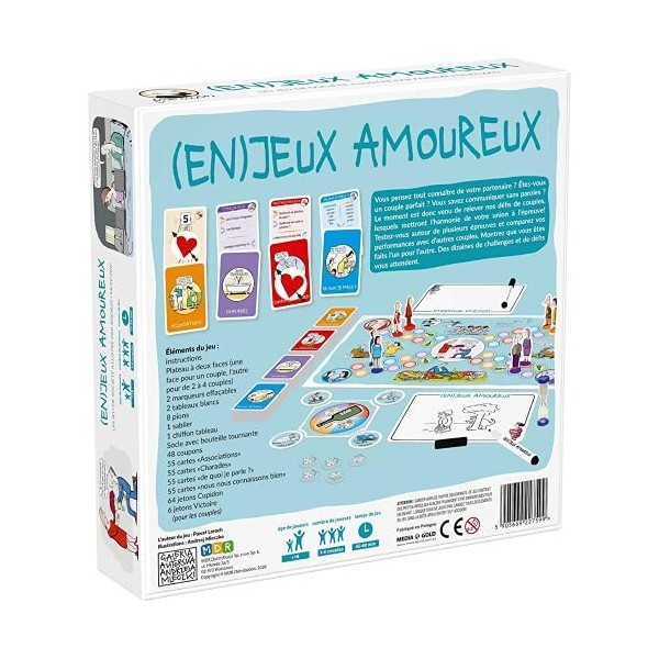 MDR en Jeux Amoureux Jeu de Société pour Couple Jeux pour animer Vos Soirées Repas et Jeu de Cartes Jeu d’Ambiance