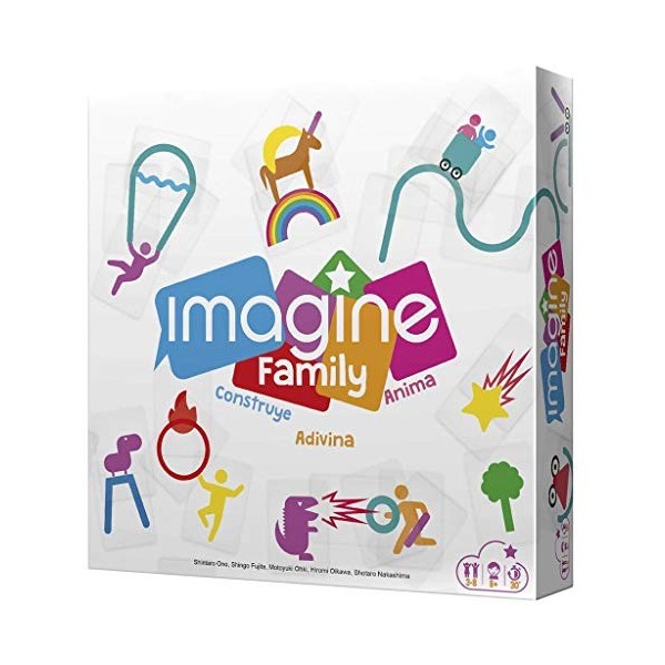 Asmodee - Cocktail Games- Imagine Family - Jeu de Table en Espagnol, Couleur CGIMFA01 