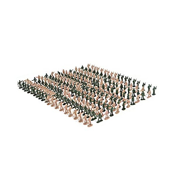 URFEDA Lot de 360 figurines de soldats militaires pour garçons et enfants - Ensemble de jeu militaire avec soldats - Mini rés