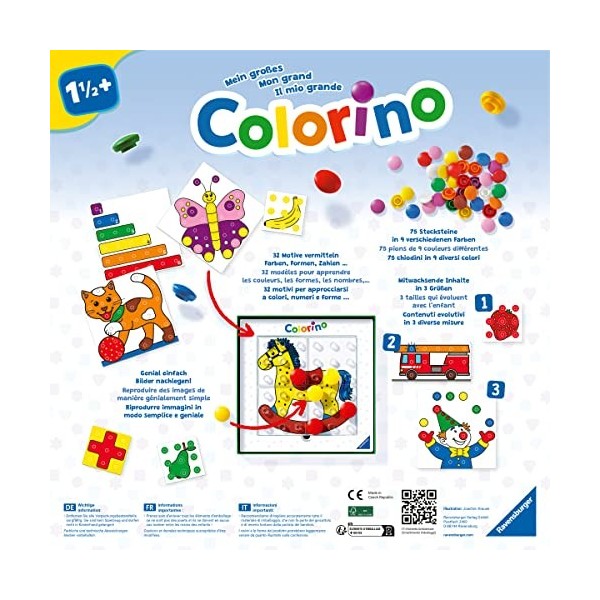 Ravensburger My Big Colorino 25959 éducatif grandit Apprendre Les Couleurs Une Brise-Le Jeu Classique pour Les Enfants à part