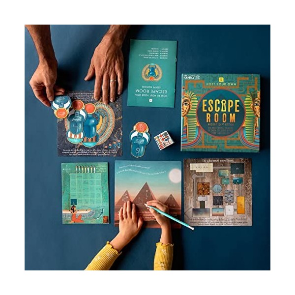Talking Tables Egyptian Theme Escape Room Game Kids | Solve Unique Puzzles and Codes to Escape The Pharaohs Curse | Interact