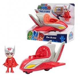 PJ Masks Save The Sky - Véhicule Owl Glider et Owlette Figurine - 95822 - Neuf