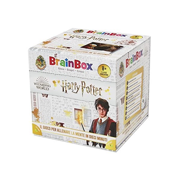 Asmodee - BrainBox: Harry Potter, Jeu pour Apprendre et Former lesprit, 1+ Joueurs, 8+ Ans, Ed. en Italien