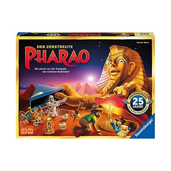 Ravensburger 27316 – Le Pharaon trompé – 25 Ans édition Anniversaire – Jeu de société pour Toute la Famille, à partir de 7 An